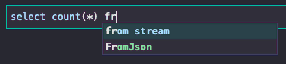 Seq autocomplete of keywords