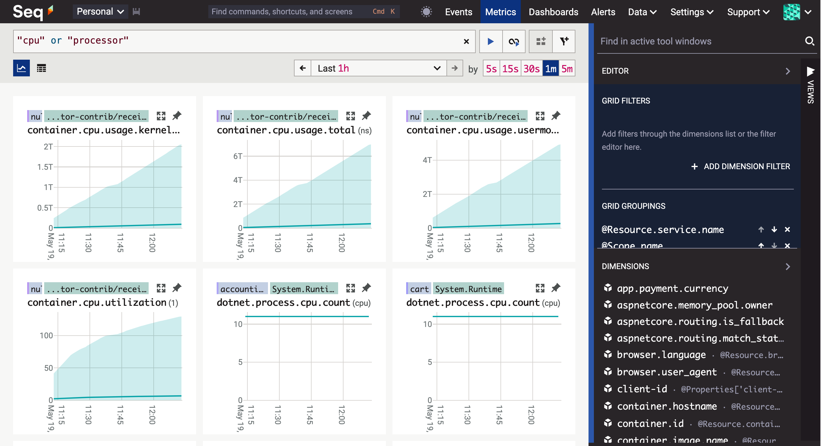 Combining metric search terms with "or".