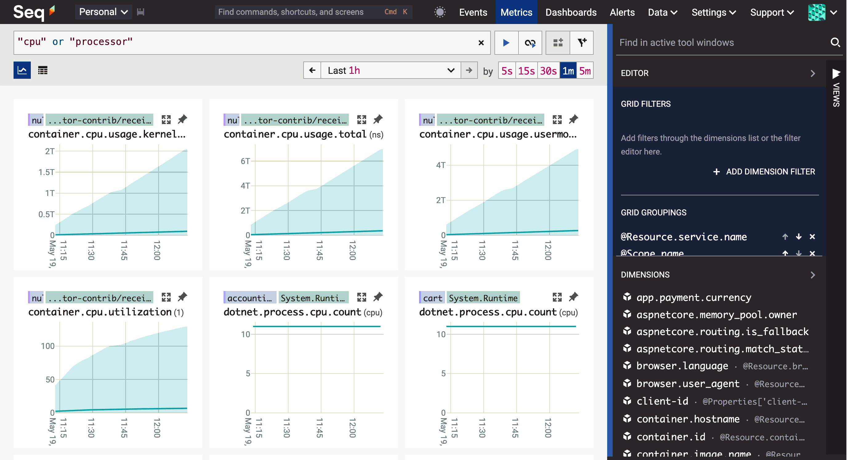 Combining metric search terms with "or".