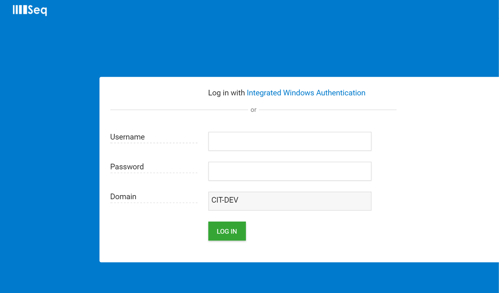 Integrated Windows Auth