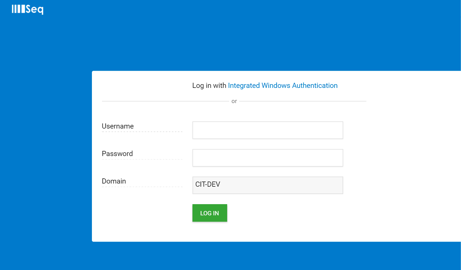 Integrated Windows Auth