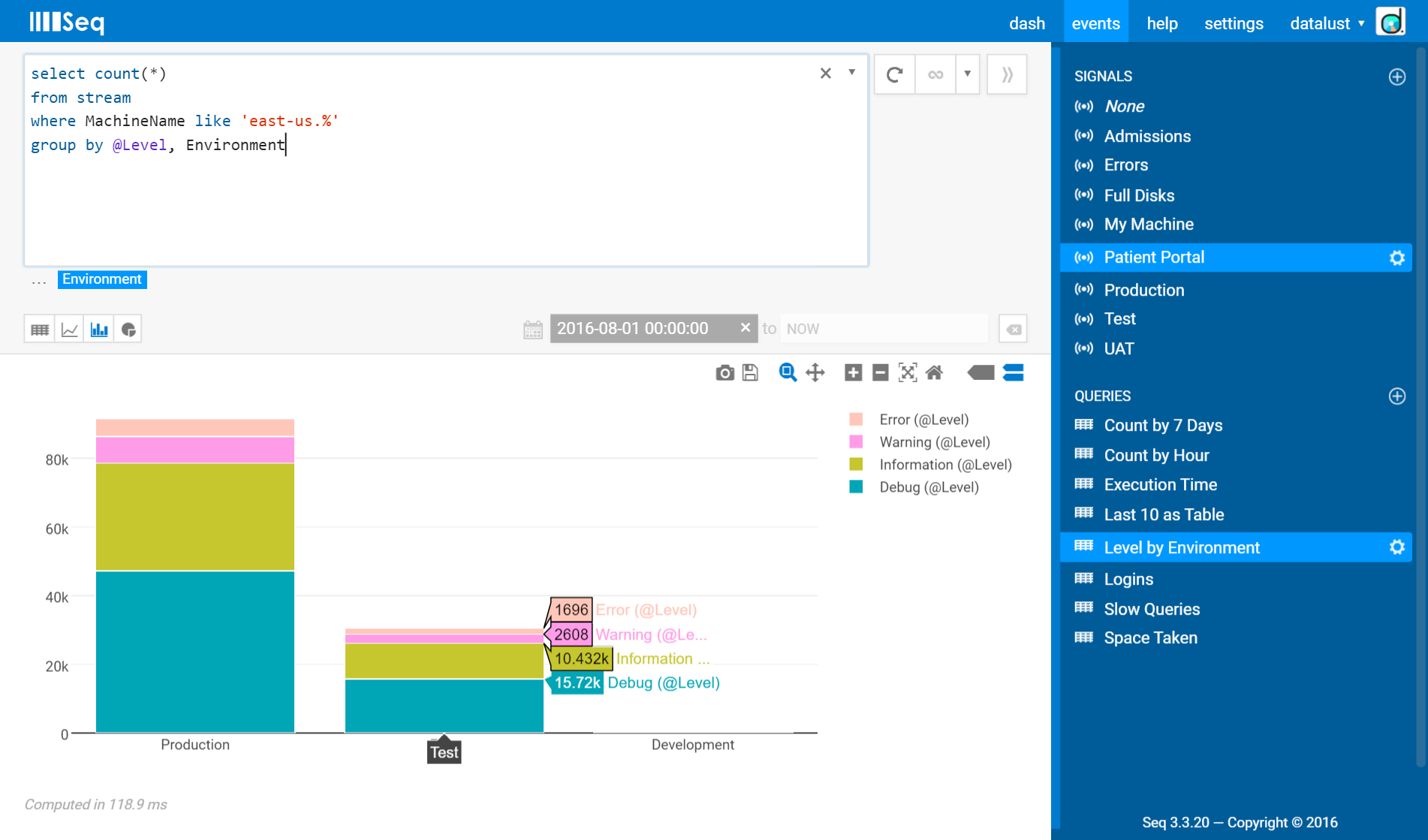 Seq 3.3 Query Editor
