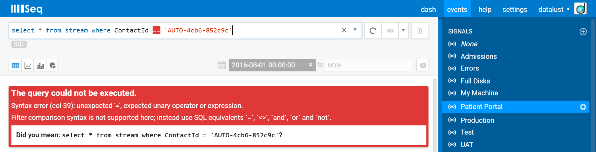 Syntax Help