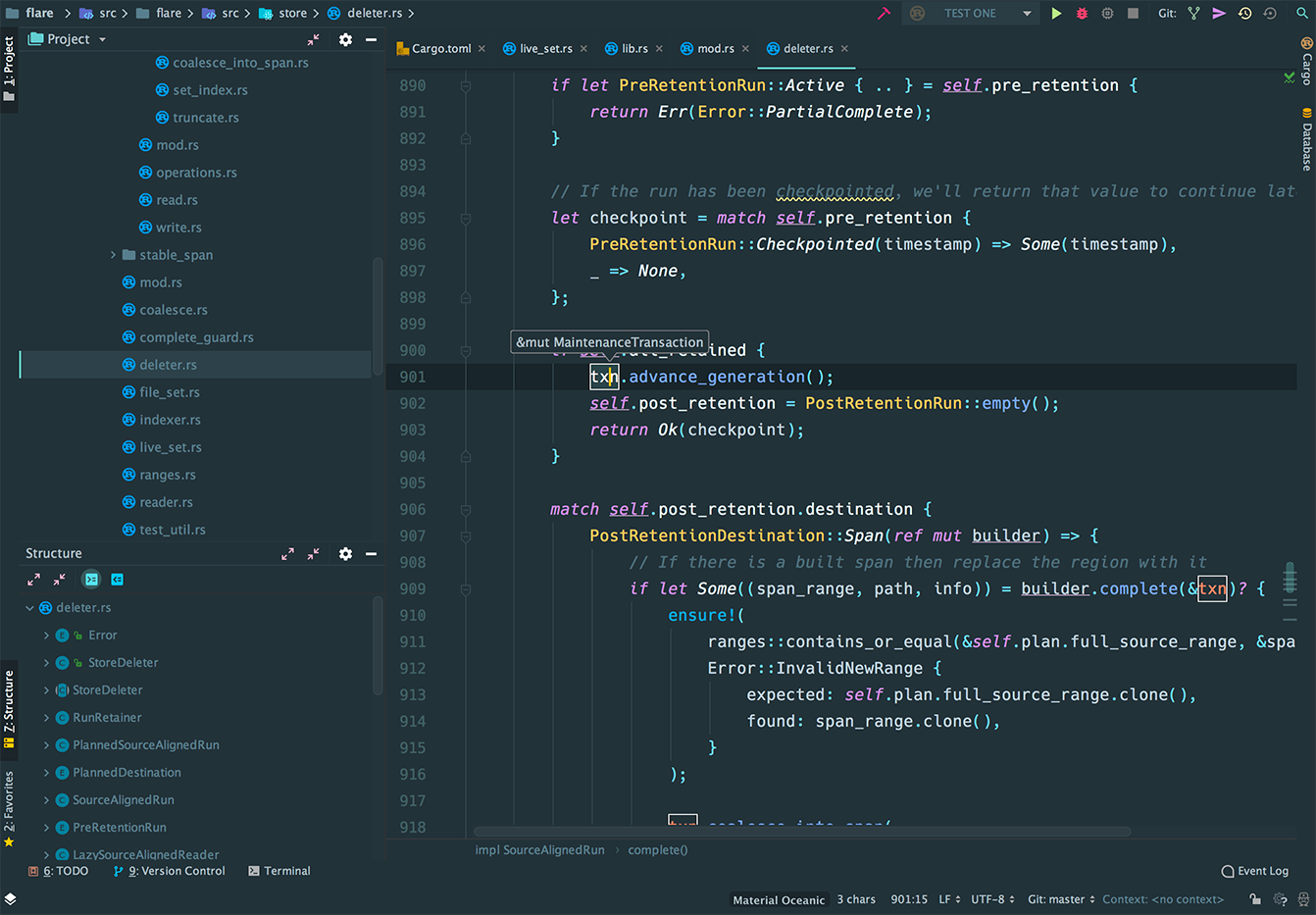 Writing Rust in CLion