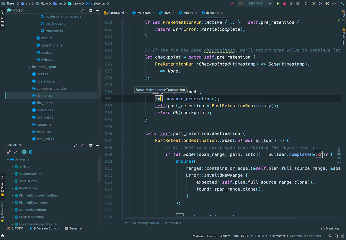 Writing Rust in CLion