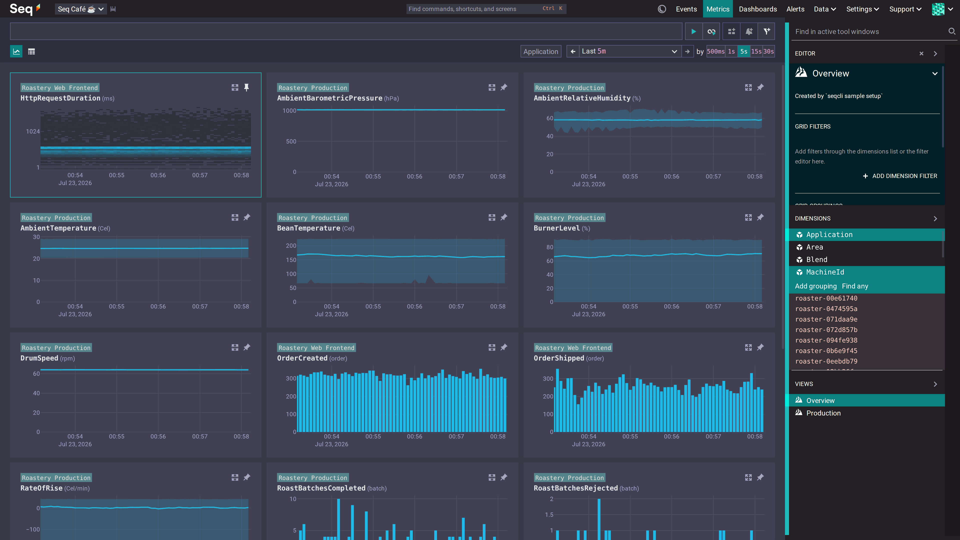 Seq Metrics Screenshot
